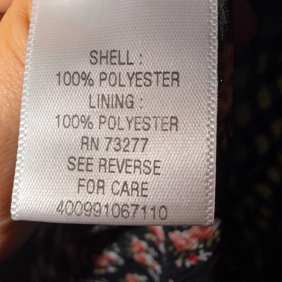 Princess Vera Wang Size L Black White Floral Gingham Dress Spaghetti Strap - Picture 7 of 7